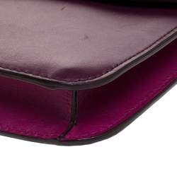 Pre Owned حقيبة كلاتش مارك باي مارك جاكوبس جلد أرجاونية/ بنفسجية