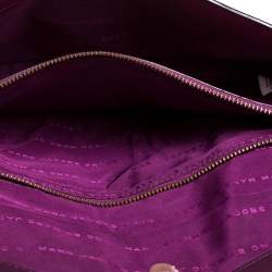 Pre Owned حقيبة كلاتش مارك باي مارك جاكوبس جلد أرجاونية/ بنفسجية