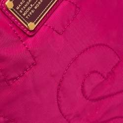 Pre Owned Marc by Marc Jacobs Fuchsia Nylon Medium Pretty Tate Tote