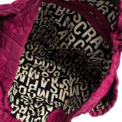 Pre Owned Marc by Marc Jacobs Fuchsia Nylon Medium Pretty Tate Tote
