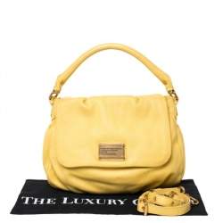Marc by Marc Jacobs Yellow Leather Classic Q Lil Ukita Top Handle Bag