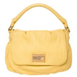 Marc by Marc Jacobs Yellow Leather Classic Q Lil Ukita Top Handle Bag