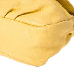 Marc by Marc Jacobs Yellow Leather Classic Q Lil Ukita Top Handle Bag