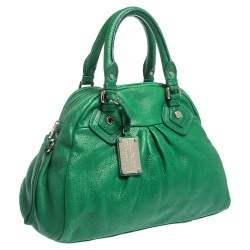 مملوكة مسبقًا حقيبة مارك باي مارك جاكوبس كلاسيك كيو بيبي ايدن جلد خضراء