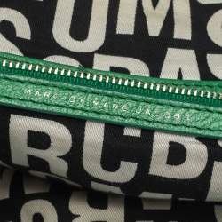 مملوكة مسبقًا حقيبة مارك باي مارك جاكوبس كلاسيك كيو بيبي ايدن جلد خضراء