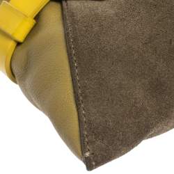 Pre Owned Marc by Marc Jacobs Tri Color Leather and Suede Clutch