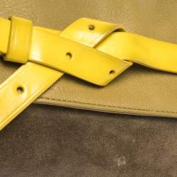 Pre Owned Marc by Marc Jacobs Tri Color Leather and Suede Clutch