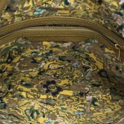 Pre Owned Marc by Marc Jacobs Tri Color Leather and Suede Clutch