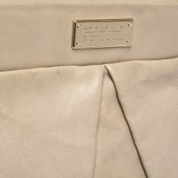 مملوكة مسبقًا Marc by Marc Jacobs Beige Leather Classic Q Hillier Hobo