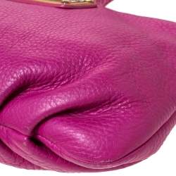 Pre Owned Marc by Marc Jacobs Magenta Leather Classic Q Percy Crossbody Bag
