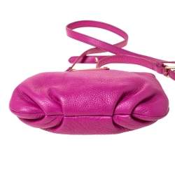 Pre Owned Marc by Marc Jacobs Magenta Leather Classic Q Percy Crossbody Bag