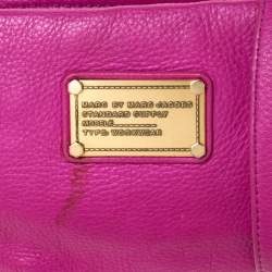 Pre Owned Marc by Marc Jacobs Magenta Leather Classic Q Percy Crossbody Bag