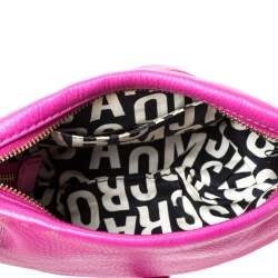 Pre Owned Marc by Marc Jacobs Magenta Leather Classic Q Percy Crossbody Bag