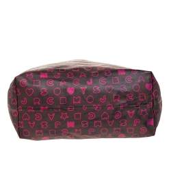 Pre Owned حقيبة مارك باي مارك جاكوبس جلد وبي في سي جلد بني/وردي