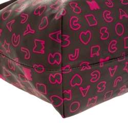 Pre Owned حقيبة مارك باي مارك جاكوبس جلد وبي في سي جلد بني/وردي