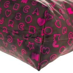 Pre Owned حقيبة مارك باي مارك جاكوبس جلد وبي في سي جلد بني/وردي