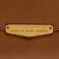 Marc by Marc Jacobs Tan Soft Leather Flap Trifold Continental Wallet