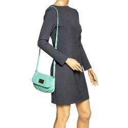 Pre Owned حقيبة كتف مارك باي مارك جاكوبس كلاسيك كيو كارلي جلد أخضر نعناعي