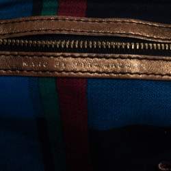 Marc by Marc Jacobs Metallic Gold Monogram Leather Shoulder Bag