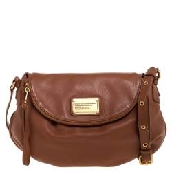 Pre Owned Marc by Marc Jacobs Tan Leather Classic Q Natasha Crossbody Bag