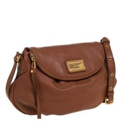 Pre Owned Marc by Marc Jacobs Tan Leather Classic Q Natasha Crossbody Bag