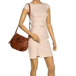 Pre Owned Marc by Marc Jacobs Tan Leather Classic Q Natasha Crossbody Bag