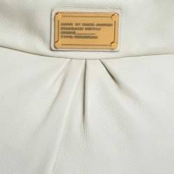 Pre Owned حقيبة هوبو مارك باي مارك جاكوبس "نيو كيو هيلير" جلد كريمي