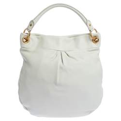 Pre Owned حقيبة هوبو مارك باي مارك جاكوبس "نيو كيو هيلير" جلد كريمي