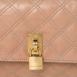 مملوكة مسبقًا حقيبة كلتش مارك باي مارك جاكوبس "ايوغيني" جلد بيج 