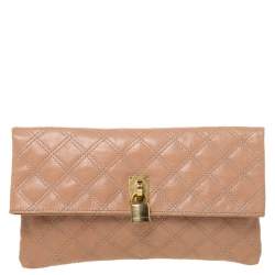 مملوكة مسبقًا حقيبة كلتش مارك باي مارك جاكوبس "ايوغيني" جلد بيج 