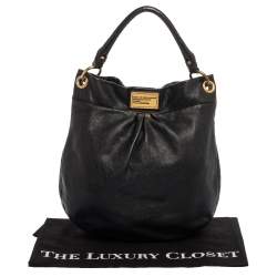 Pre Owned Marc by Marc Jacobs Black Leather Classic Q Hillier Hobo