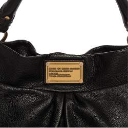 Pre Owned Marc by Marc Jacobs Black Leather Classic Q Hillier Hobo