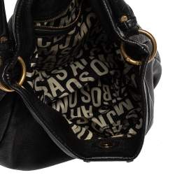 Pre Owned Marc by Marc Jacobs Black Leather Classic Q Hillier Hobo