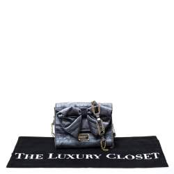 Pre Owned Marc by Marc Jacobs Grey Velvet Shoulder Bag