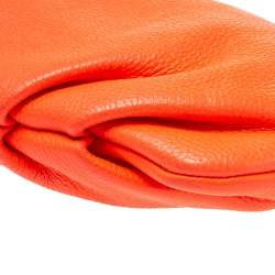 Pre Owned Marc by Marc Jacobs Neon Orange Leather Crossbody Bag