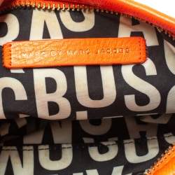 Pre Owned Marc by Marc Jacobs Neon Orange Leather Crossbody Bag