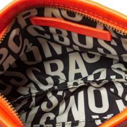 Pre Owned Marc by Marc Jacobs Neon Orange Leather Crossbody Bag