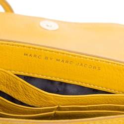 Pre Owned حقيبة كروس مارك باي مارك جاكوبس صوفيا تو هوت تو هاندل صوفيا جلد صفراء