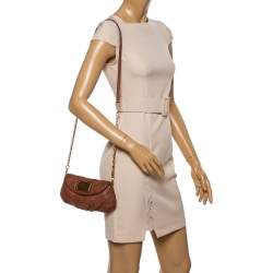 Pre Owned Marc by Marc Jacobs Brown Leather Mini Classic Q Natasha Crossbody Bag