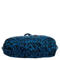Pre Owned Marc by Marc Jacobs Blue/Black Nylon Pretty Tate Tote