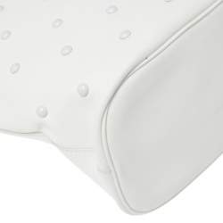 Pre Owned Marc by Marc Jacobs White Leather Shopper Tote