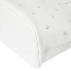 Pre Owned Marc by Marc Jacobs White Leather Shopper Tote