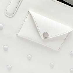 Pre Owned Marc by Marc Jacobs White Leather Shopper Tote