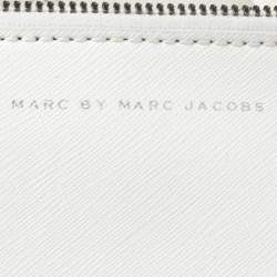 Pre Owned Marc by Marc Jacobs White Leather Shopper Tote
