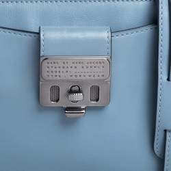 Pre Owned Marc by Marc Jacobs Blue Leather Espionage Shoulder Bag