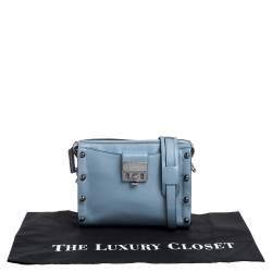 Pre Owned Marc by Marc Jacobs Blue Leather Espionage Shoulder Bag