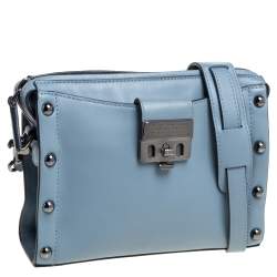 Pre Owned Marc by Marc Jacobs Blue Leather Espionage Shoulder Bag