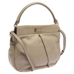 مملوكة مسبقًا حقيبة هوبو مارك باي مارك جاكوبس مارشيف هيلي جلد بيج