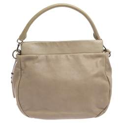 مملوكة مسبقًا حقيبة هوبو مارك باي مارك جاكوبس مارشيف هيلي جلد بيج