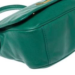 Pre Owned Marc by Marc Jacobs Green Leather Too Hot To Handle Shoulder Bag